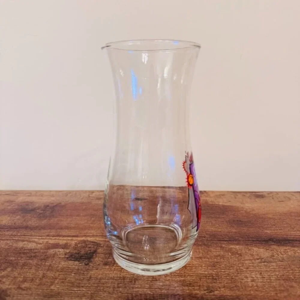 Red Lobster Glass Vase Nautical Coastal Theme Stuffed Lobster Design